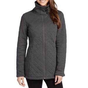 The North Face Caroluna Quilted Fleece Jacket Charcoal XS